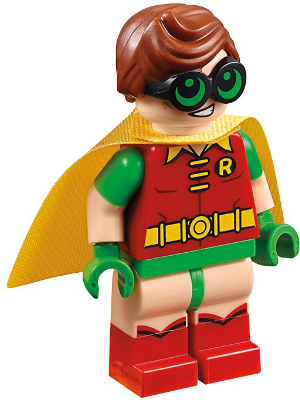 LEGO Minifigure-Robin - Green Glasses, Smile / Worried Pattern - Dimensions Story Pack-Dimensions / Super Heroes / The LEGO Batman Movie-dim041-Creative Brick Builders